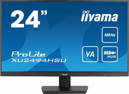 IIYAMA MONITOR 23.8 CALA XU2494HSU-B6 VA,FHD,HDMI,DP,100HZ,USBX2,SLIM